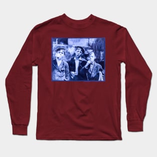 Blue - Smoking Newsies 1910 - Boys smoking St. Louis, Missouri Long Sleeve T-Shirt